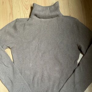 Beige turtleneck